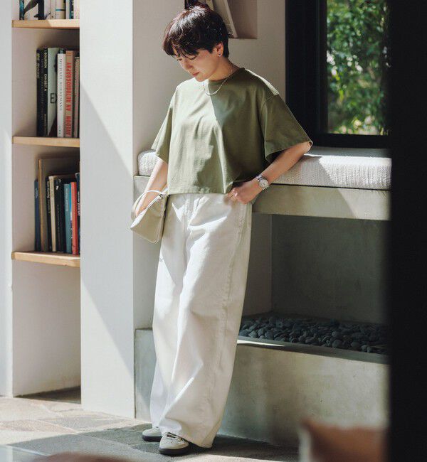 UNITED ARROWS green label relaxing「＜CHIHIRO HYODO&times;green label relaxing＞ワイド ライト デニム」|デニム|OFF WHITE