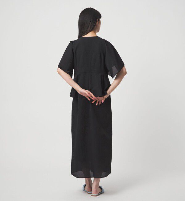 EMMEL REFINES「＜EMMEL REFINES＞EM カラミタンブラー フリル ワンピース」|ワンピース|