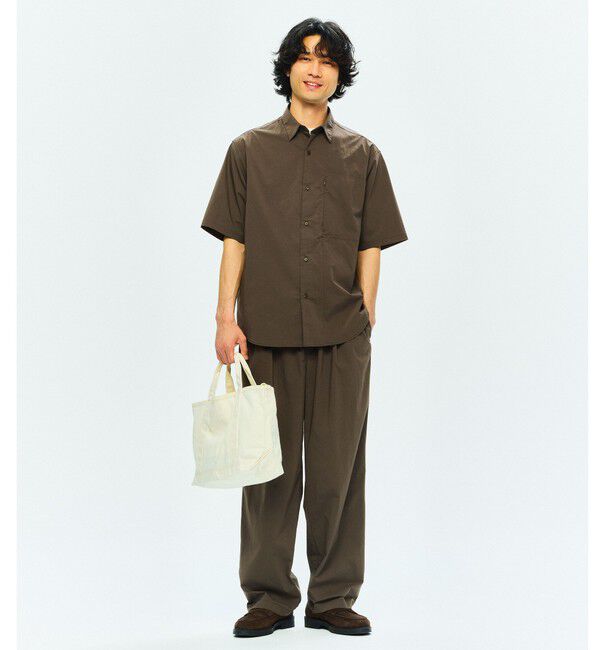 UNITED ARROWS green label relaxing「WONDER CLOTH ジャストルーズ レギュラーカラー 半袖 シャツ -ストレッチ・接触冷感・吸水速乾-」|シャツ・ブラウス|