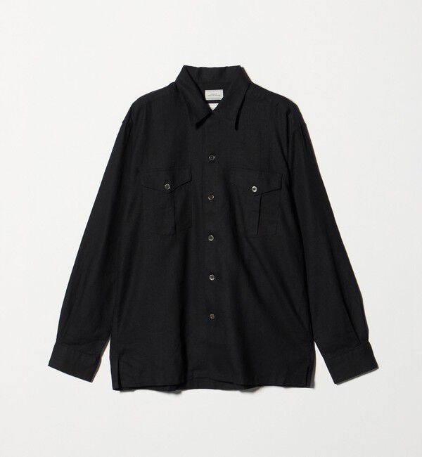 UNITED ARROWS green label relaxing「レーヨン リネン フラップポケット オープンカラー シャツ」|シャツ・ブラウス|