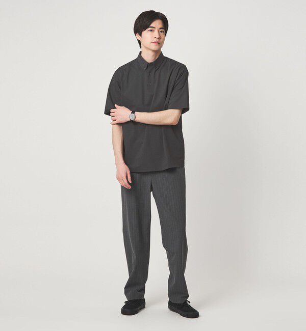 UNITED ARROWS green label relaxing「ドライ サッカー ボタンダウン 半袖 ポロシャツ -吸水速乾-」|ポロシャツ|