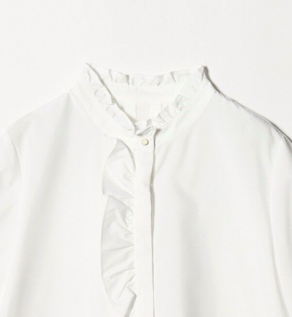 UNITED ARROWS green label relaxing「フリル ディテール ショートスリーブ ブラウス」|シャツ・ブラウス|