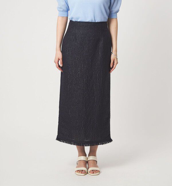 UNITED ARROWS green label relaxing「ラティス ツイードライク タイトスカート」|タイト|