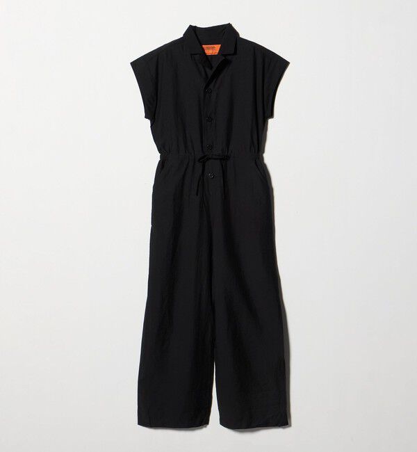 UNITED ARROWS green label relaxing「【別注】＜ UNIVERSAL OVERALL ＞ フレンチスリーブ オールインワン」|オールインワン|BLACK