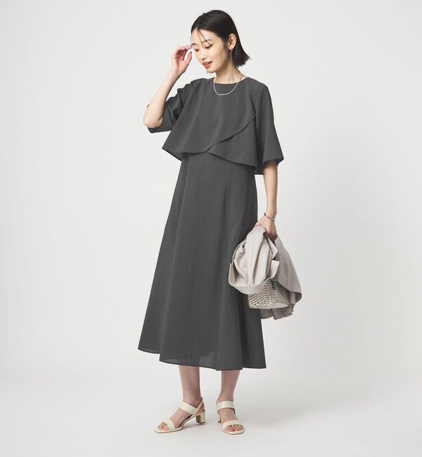 UNITED ARROWS green label relaxing「ケープ ナローフレア ワンピース」|ワンピース|