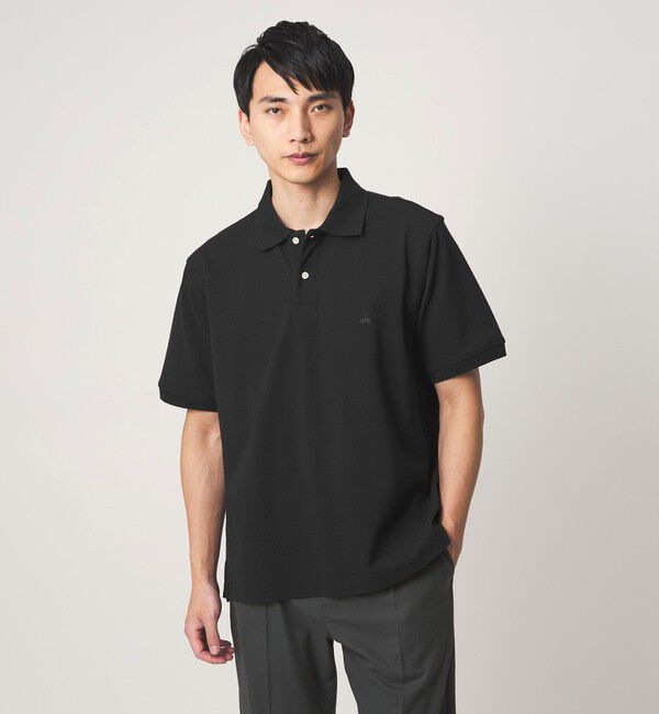 UNITED ARROWS green label relaxing「【別注】＜Brooks Brothers＞GLR カノコ ポロシャツ」|ポロシャツ|BLACK