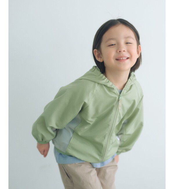 UNITED ARROWS green label relaxing「フード ジップ ブルゾン / キッズ  100cm-160cm 遮熱」|ブルゾン・スタジャン|LIME