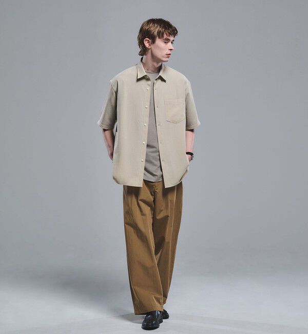 UNITED ARROWS green label relaxing「ワッシャー ポプリン ボックスシルエット 半袖 シャツ」|シャツ・ブラウス|