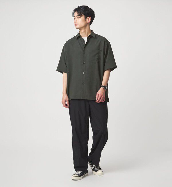 UNITED ARROWS green label relaxing「ワッシャー ポプリン ボックスシルエット 半袖 シャツ」|シャツ・ブラウス|
