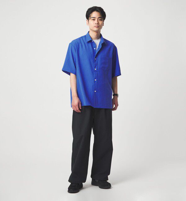 UNITED ARROWS green label relaxing「ワッシャー ポプリン ボックスシルエット 半袖 シャツ」|シャツ・ブラウス|