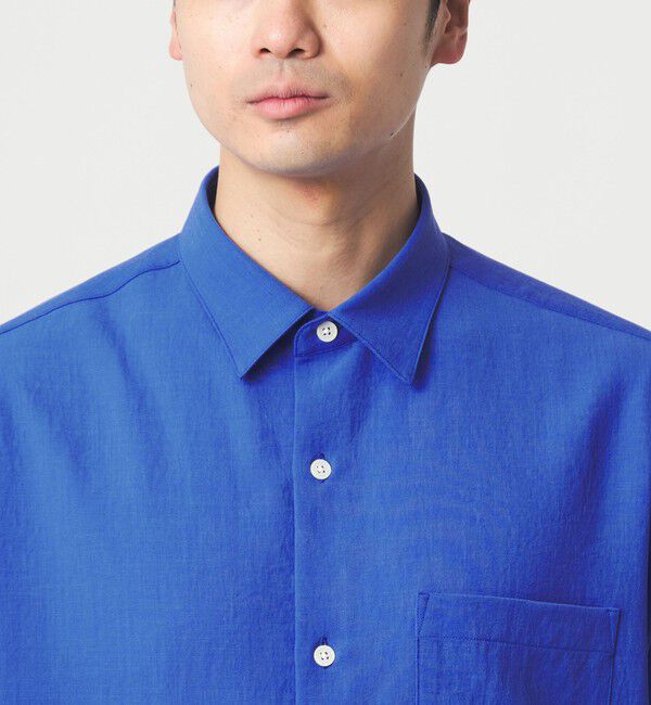 UNITED ARROWS green label relaxing「ワッシャー ポプリン ボックスシルエット 半袖 シャツ」|シャツ・ブラウス|