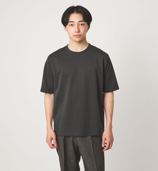 UNITED ARROWS green label relaxing「ハイツイスト ツイル クルーネック カットソー」|Tシャツ・カットソー|DK.GRAY