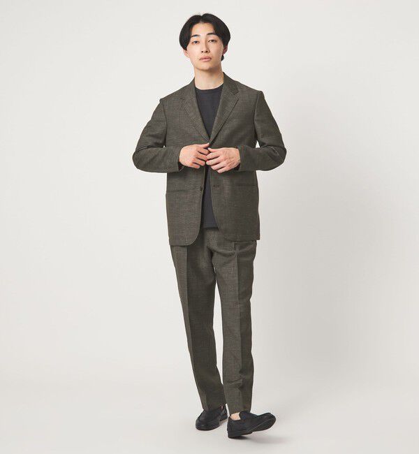 UNITED ARROWS green label relaxing「TW リネン デニムライク 2B 01 セットアップジャケット」|テーラードジャケット|