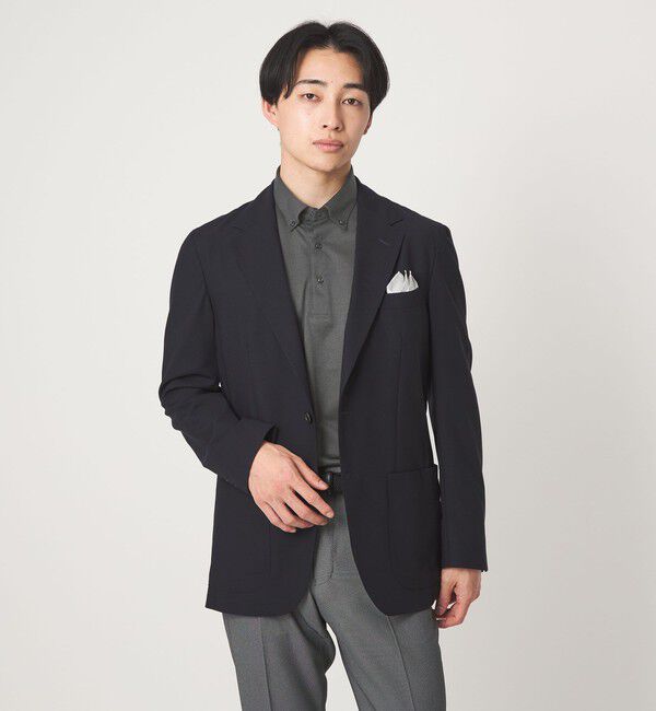 UNITED ARROWS green label relaxing「コットン ポリエステル ジャカード ナロー ボタンダウン ポロシャツ」|ポロシャツ|