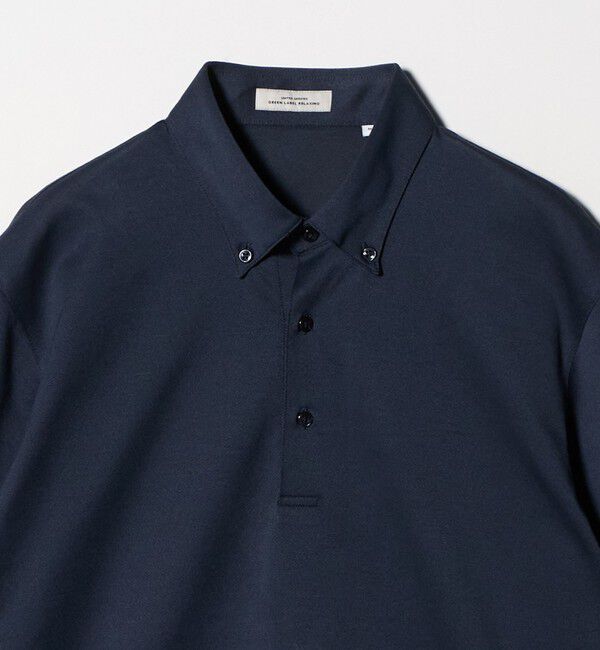 UNITED ARROWS green label relaxing「コットン ポリエステル ジャカード ナロー ボタンダウン ポロシャツ」|ポロシャツ|