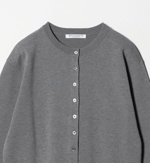 BEAUTY&YOUTH UNITED ARROWS「コットンブレンド コンパクトクルーネック カーディガン ウォッシャブル」|カーディガン|