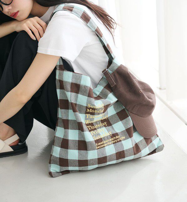 BEAUTY&YOUTH UNITED ARROWS「【別注】＜beej＞チェック 2WAY ワンショルダーバッグ」|トートバッグ|LIME