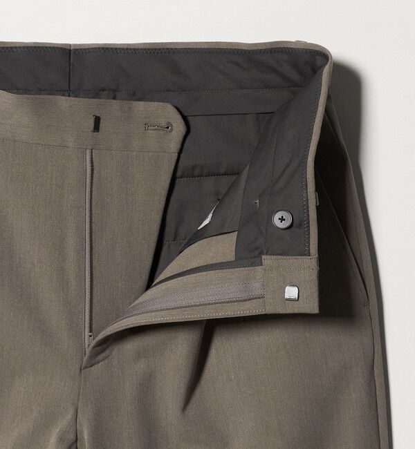 BEAUTY&YOUTH UNITED ARROWS「アルガン トロ 1プリーツ テーパード スラックス NO.7 ストレッチ」|チノ|