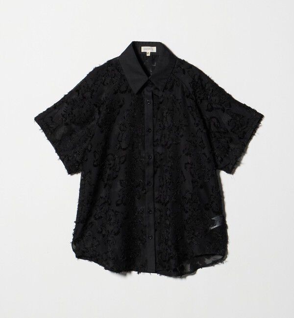 BEAUTY&YOUTH UNITED ARROWS「【別注】＜GHOSPELL＞フリンジ ショートスリーブ シャツ」|シャツ・ブラウス|BLACK