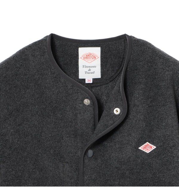 Ray BEAMS 「DANTON / FLEECE COLLARLESS JACKET」|ブルゾン・スタジャン|