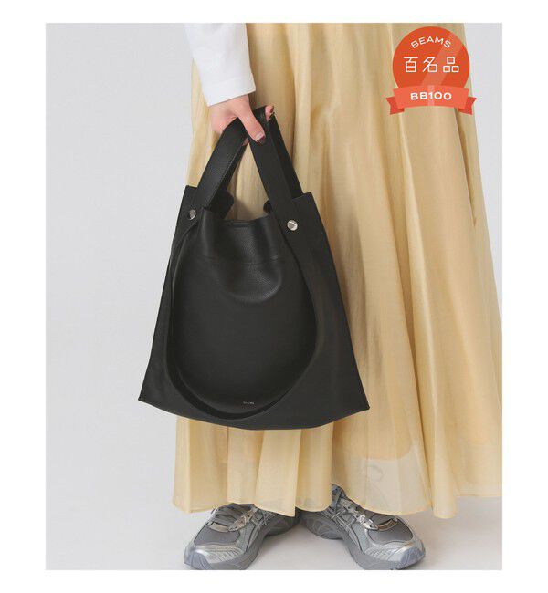 Ray BEAMS 「BEAURE &times; Ray BEAMS / 別注 2WAY バッグ | A4サイズ対応・オンオフ兼用・通勤・通学」|トートバッグ|BLACK