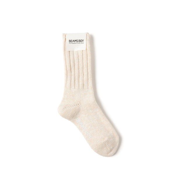 BEAMSBOY「スラブ ミックス ソックス」|ソックス|OFF_WHT