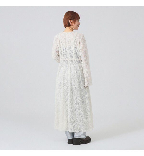 Ray BEAMS 「レース キーネック ワンピース」|ワンピース|