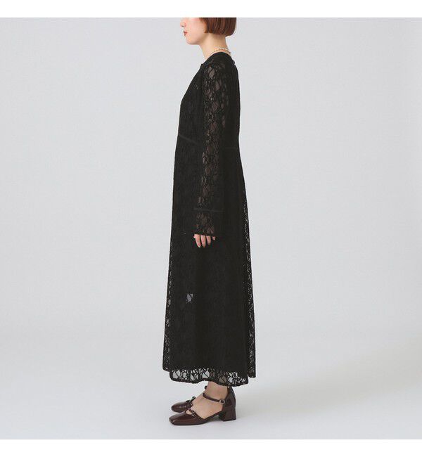 Ray BEAMS 「レース キーネック ワンピース」|ワンピース|