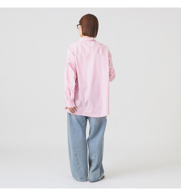 Ray BEAMS 「ストライプ ビッグ シャツ」|シャツ・ブラウス|