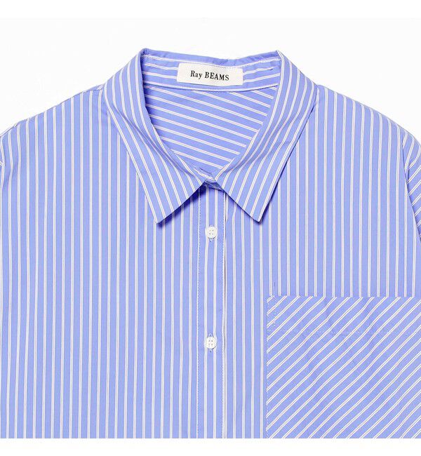 Ray BEAMS 「ストライプ ビッグ シャツ」|シャツ・ブラウス|