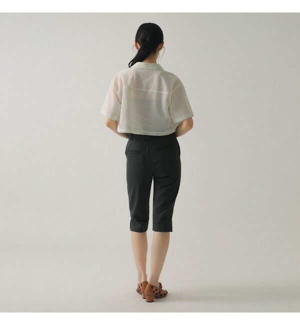 Ray BEAMS 「メッシュ クロップド シャツ」|シャツ・ブラウス|