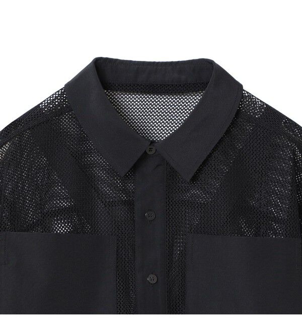 Ray BEAMS 「メッシュ クロップド シャツ」|シャツ・ブラウス|