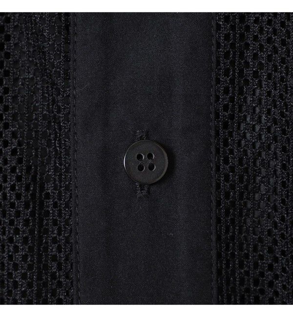 Ray BEAMS 「メッシュ クロップド シャツ」|シャツ・ブラウス|