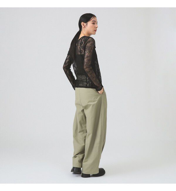 Ray BEAMS 「ジップ ヘムバルーン パンツ」|チノ|