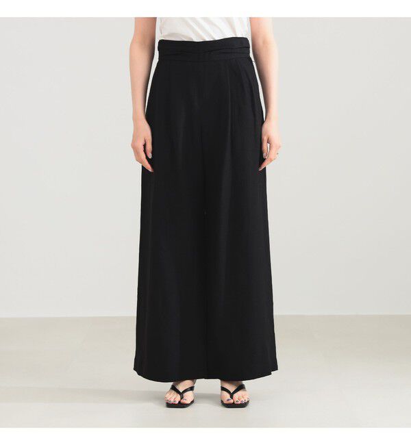 Demi-Luxe BEAMS 「AK+1 / リネン ダブルタック パンツ」|チノ|