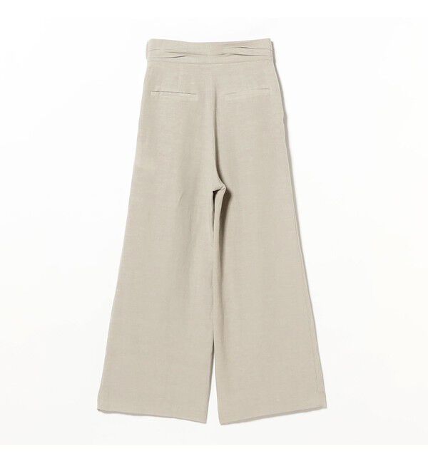 Demi-Luxe BEAMS 「AK+1 / リネン ダブルタック パンツ」|チノ|