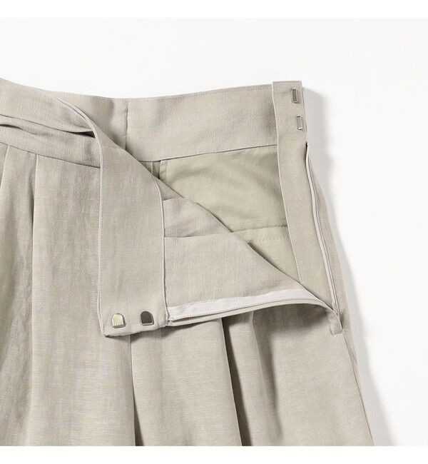 Demi-Luxe BEAMS 「AK+1 / リネン ダブルタック パンツ」|チノ|