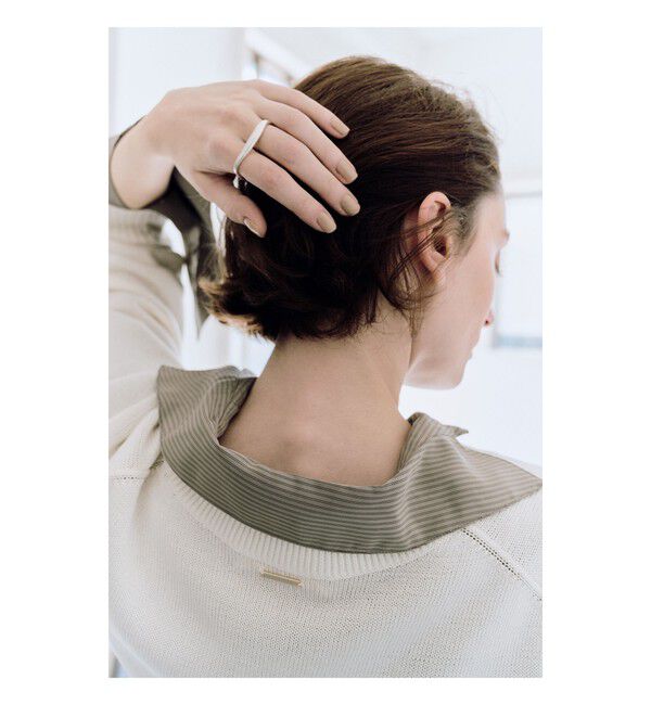 Demi-Luxe BEAMS 「コットンシルク Vネック プルオーバー」|ニット・セーター|