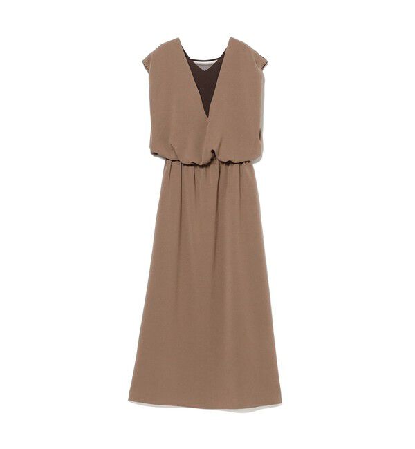 Demi-Luxe BEAMS 「Vネック バック シアーワンピース」|ワンピース|