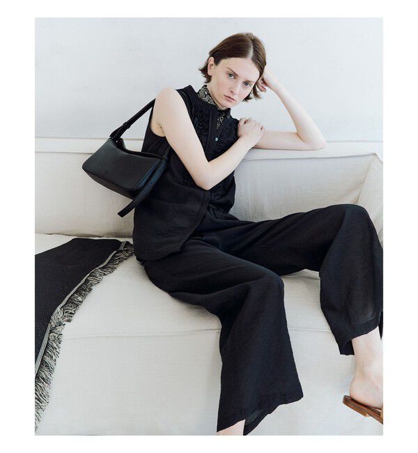 Demi-Luxe BEAMS 「レーヨンリネン ドロスト イージーパンツ」|チノ|