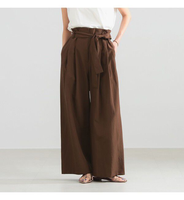 Demi-Luxe BEAMS 「ハイウエスト 2タック パンツ」|チノ|