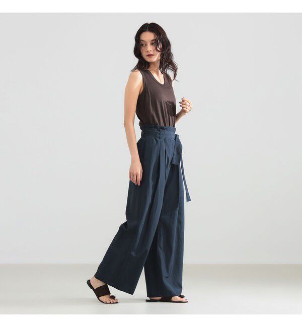 Demi-Luxe BEAMS 「ハイウエスト 2タック パンツ」|チノ|