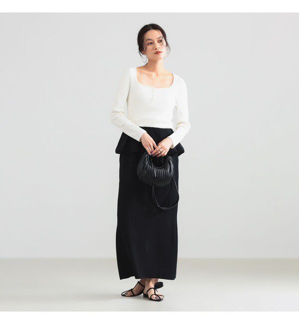 Demi-Luxe BEAMS 「16ゲージ コットン ヘンリーネック プルオーバー」|ニット・セーター|