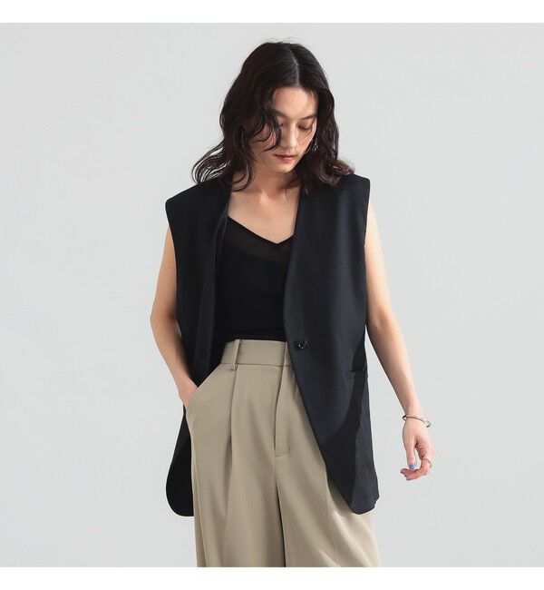 Demi-Luxe BEAMS 「ナチュラル オックス ジレ」|ダウン|