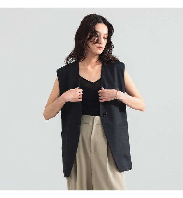 Demi-Luxe BEAMS 「ナチュラル オックス ジレ」|ダウン|