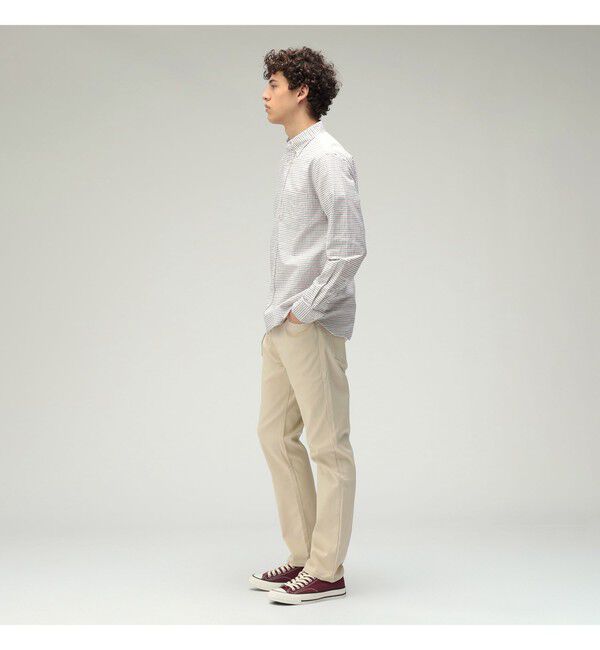 BEAMS PLUS「5 ポケット テーパード ピケ パンツ」|チノ|