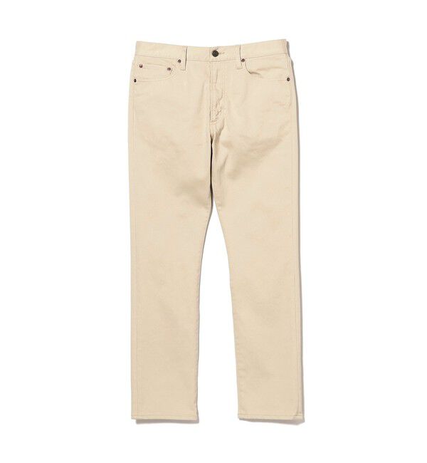 BEAMS PLUS「5 ポケット テーパード ピケ パンツ」|チノ|