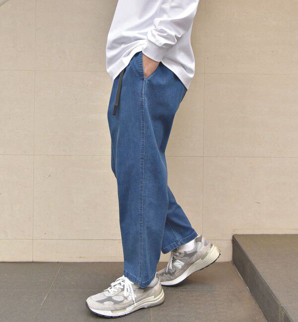 SHIPS any「【SHIPS any別注】Gramicci: オーガニックコットン ルーズテーパード ストレッチ デニム パンツ◇」|デニム|