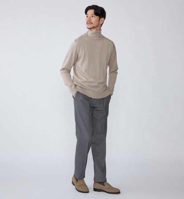 SHIPS「SHIPS: HANDFRAME 16ゲージ タートルネック ニット」|ニット・セーター|