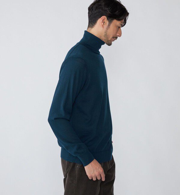 SHIPS「SHIPS: HANDFRAME 16ゲージ タートルネック ニット」|ニット・セーター|